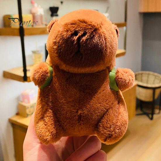 Capybara Turtle Plush Toy Cute Backpack Keychain Pendant Stuffed Animal Super Soft Doll Hanging Pendant