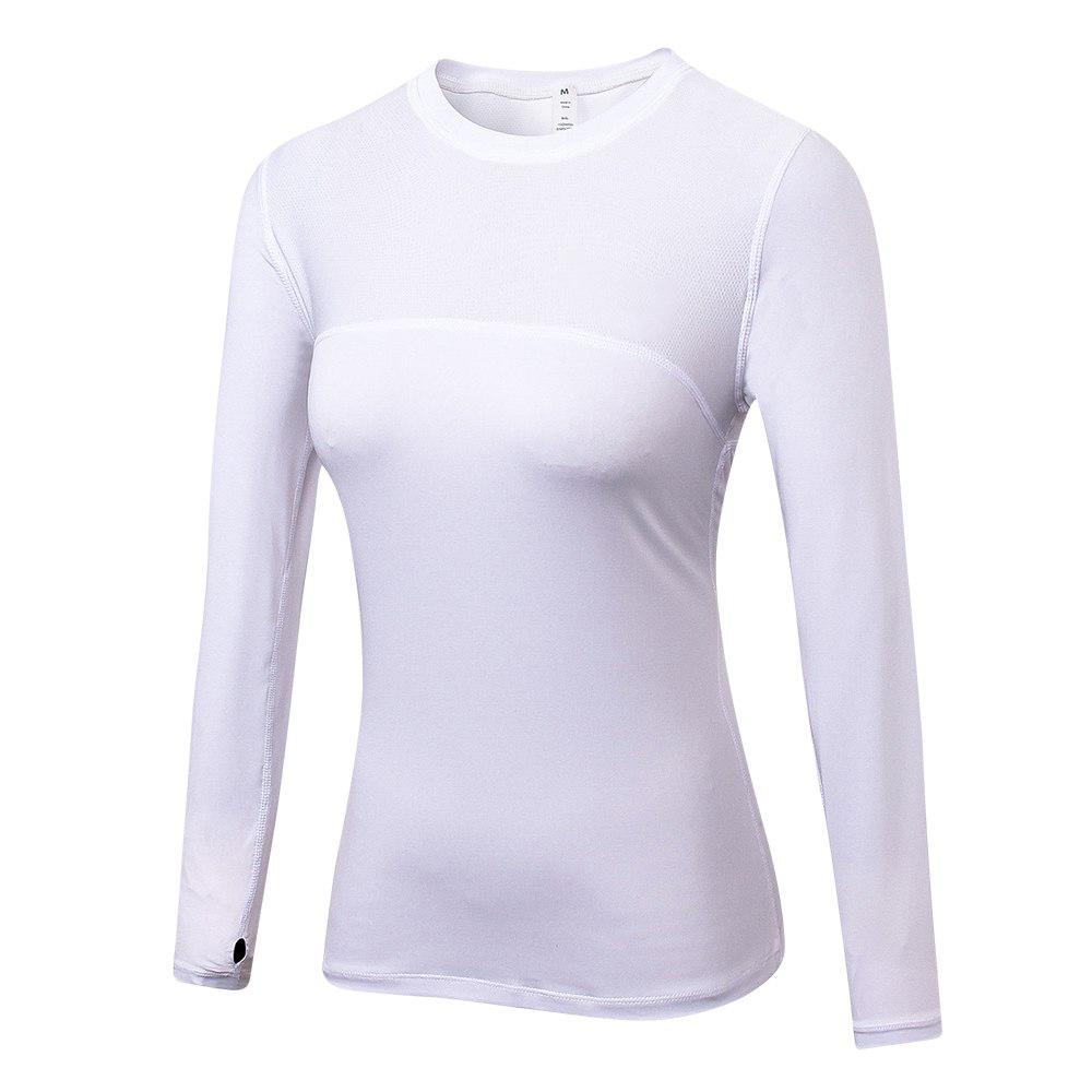 Buy Elastic Gym Yoga Shirts Long Sleeve Top Women Slim Mesh Running