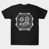 Camiseta Estampada Negra para Hombre Casio Royale En Plata Impresión con Papel de Transferencia Sin Corte Camiseta de Algodón
