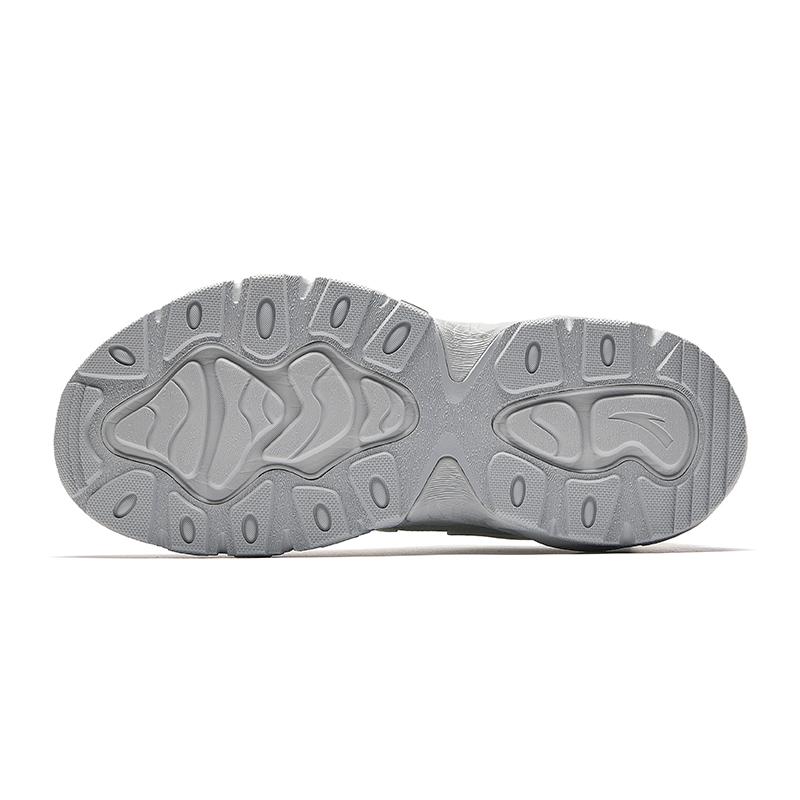 Anta Casual Versatile Shock Absorbing Wear Resistant Low Top Dad Shoes Women sneaker White Gray 922538839-1