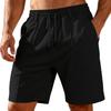 Men Loose Fit Drawstring Shorts with Elastic Waistband Breathable Fabric Casual Five Pants for Daily Wear Gym Beach Outdoor