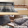 Floor Vent Covers 4 x 10 inch, Adjustable Air Vent Deflectors for Home Floor,Sidewall,Office or Ceiling Black Floor Register