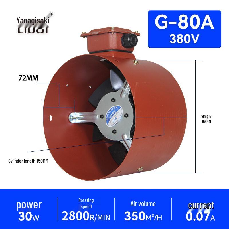 G Series 380V Variable Frequency Motor Cooling Fan with External Rotor 80A31