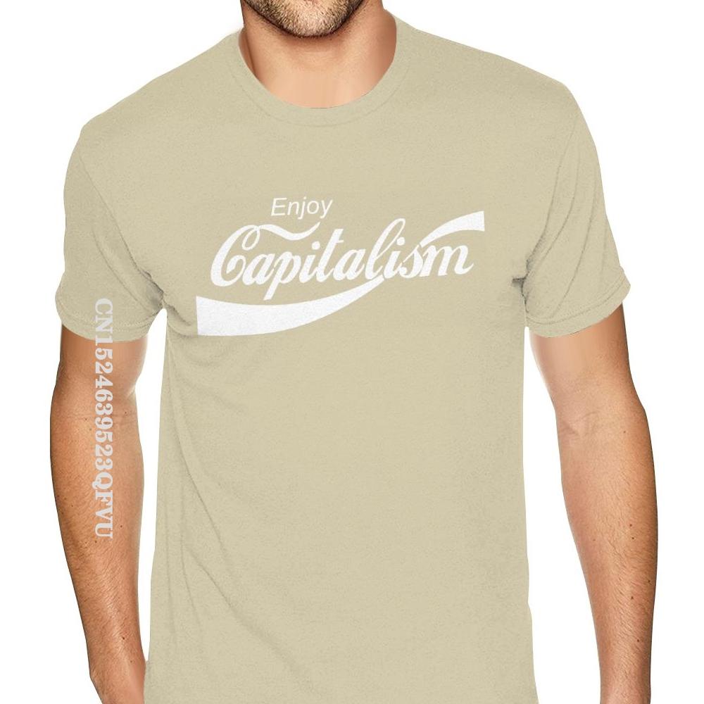 Limited Enjoy Capitalism T-Shirt Lustiges Parodie T-Shirt T Marx T-Shirt Übergroßes T-Shirt Mann Gothic-Stil Anime T-Shirt Rabatt