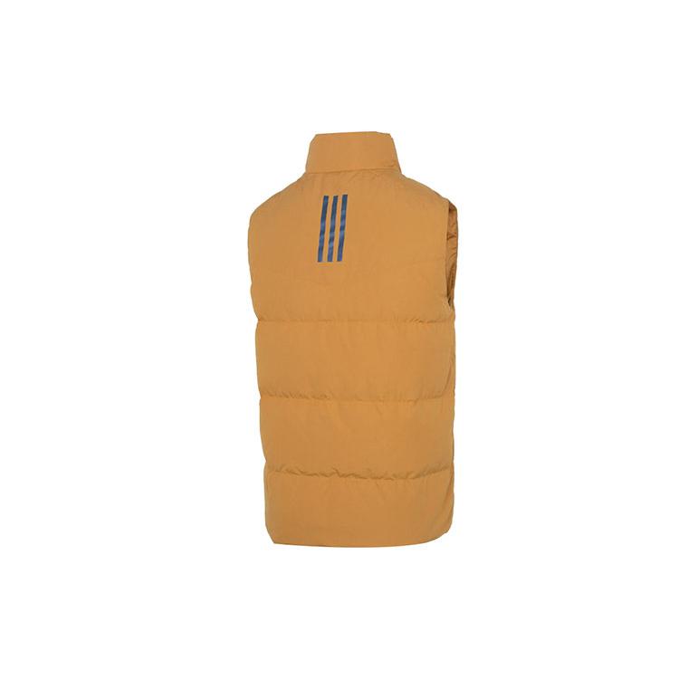 Adidas Down Vests Men's Brown Stand Collar Moderate Other HN4404