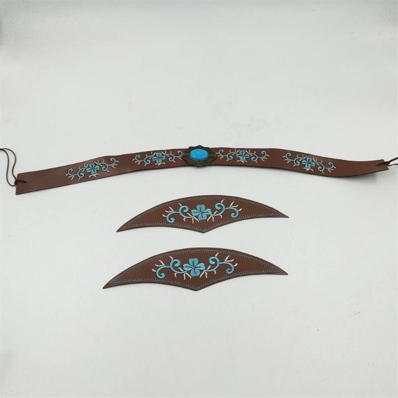 Cowboyhutband Ersatz Handbestickt Westernhutgürtel für Strohhüte und Filzhüte Panama Hüte Ersatz