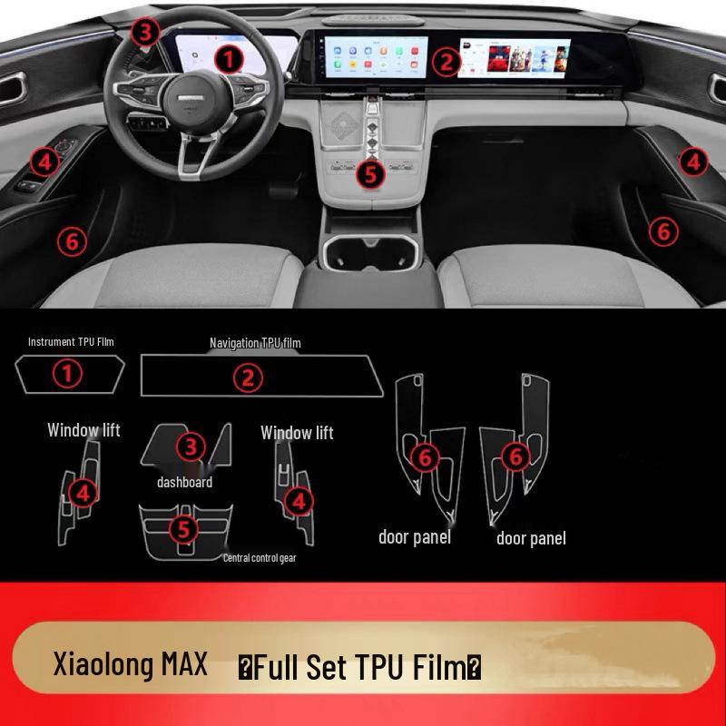 Haval Xiaolong Max Interior TPU Screen Protector & Modification Accessories