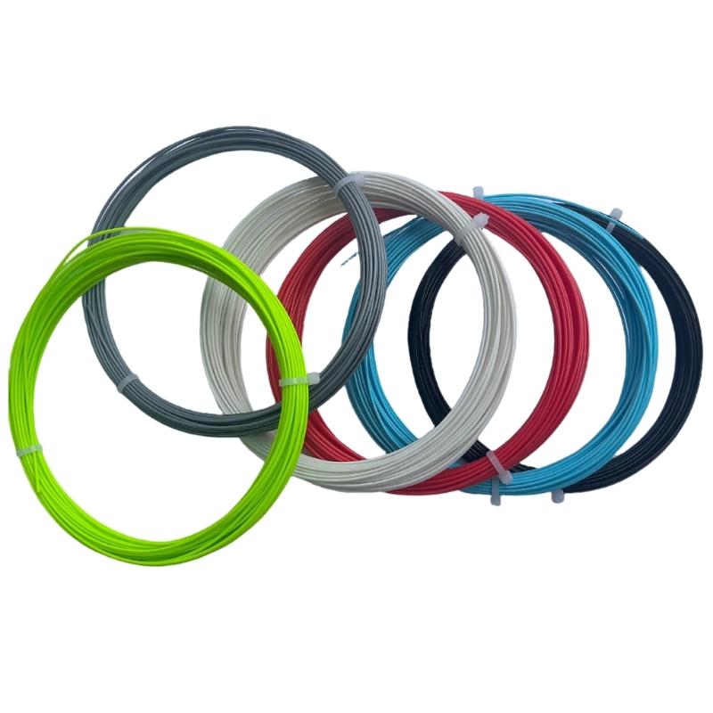 Polyester Tennis Trainning Sport Racket Bat String 1.25mm High Elastic Tennis Racket String for Daily Training