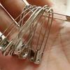 20 Pcs/Lot Household Store Safety Pin Multipurpose Metal Clothes Safety Pin Durable Simple Safety Pin Office Supplies Paper Clip