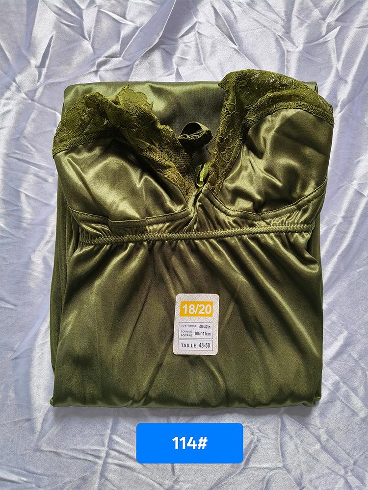 Elegantes tief ausgeschnittenes rückenfreies Spitzen-Nachthemd - Luxuriöse & bequeme Hauskleidung