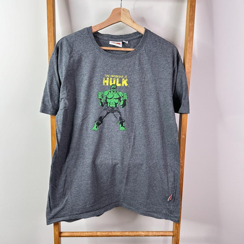 The Incredible Hulk Shirt Mens Large Grey 2006 Marvel Comics Short Sleeve