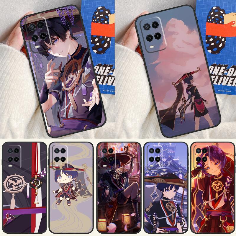 Scaramouche Genshin Impact For OPPO A57 A77 A78 A17 A16 A76 A96 A15 A52 A72 A91 A93 A54 A74 A94 A5 A9 A31 A53s A54s Case