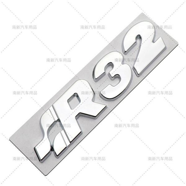 

Наклейка на решетку переднего капота автомобиля, эмблема, значок на решетку авто для R Racing Sagitar Passat Golf Tiguan Touareg CC GR SR Ca sR (Sticker) серебряный