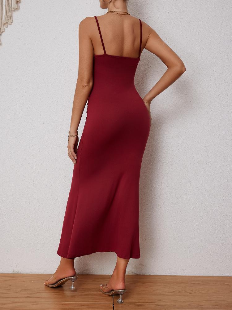Summer Women's Dresses Elegant Fitting Slim Strap Dress Female Fashion Party Dresses