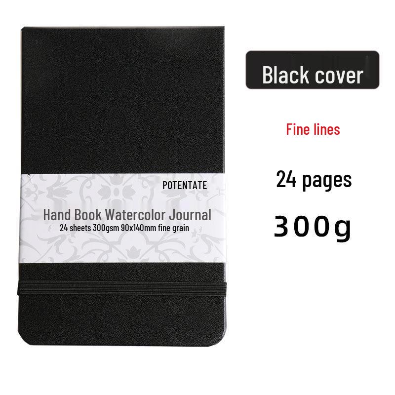 Zun Jue Portable Watercolor Journal - A6 Pocket Notebook & A5 Sketchbook, 300g Watercolor Paper