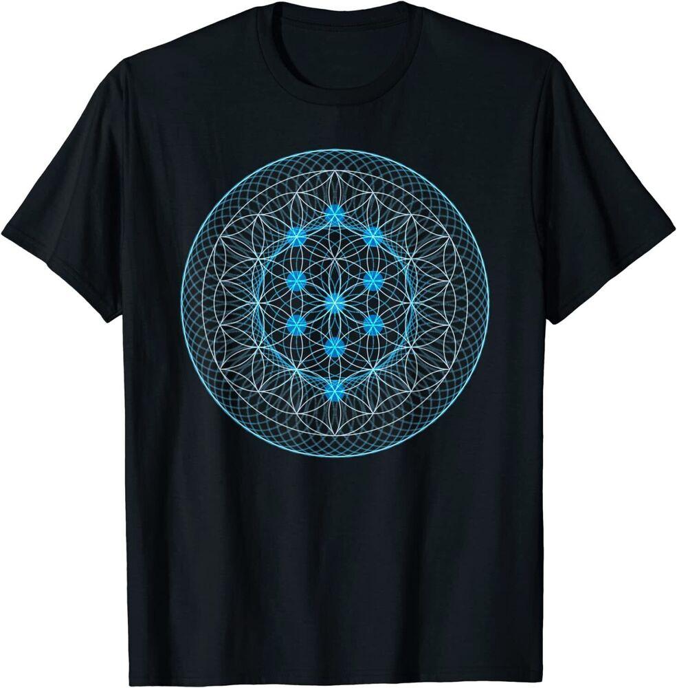 NEW LIMITED Sacred Geometry Flower With Tree Design Best Gift T-Shirt Size S-5XL Unisex T-Shirt
