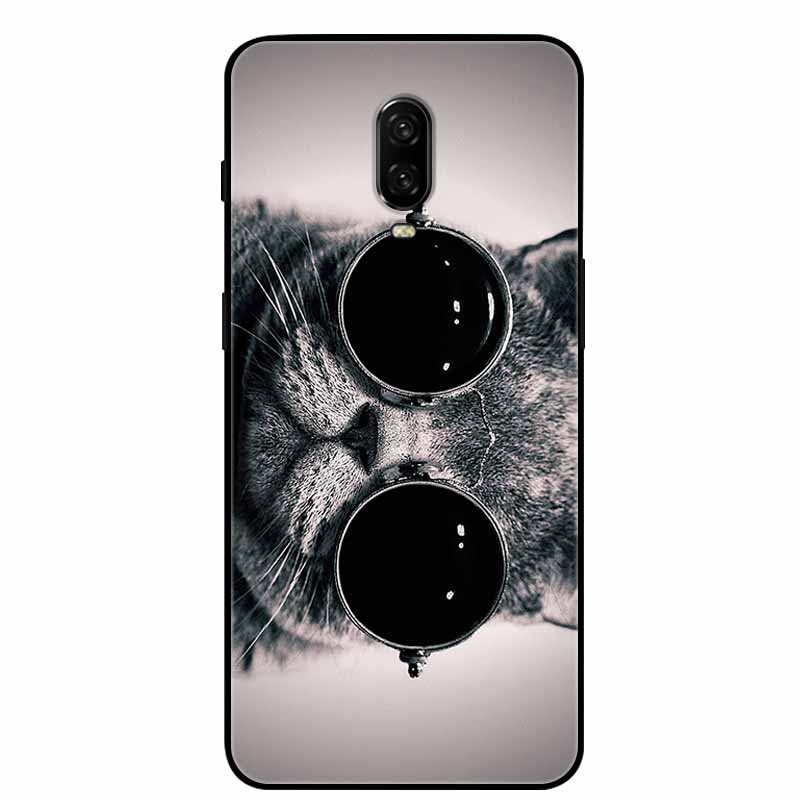 For Oneplus 6T Case Silicone Lovely TPU Soft Phone Cover for One Plus 6 6T Protective Back Shells oneplus6T Cute Cats Funda Capa