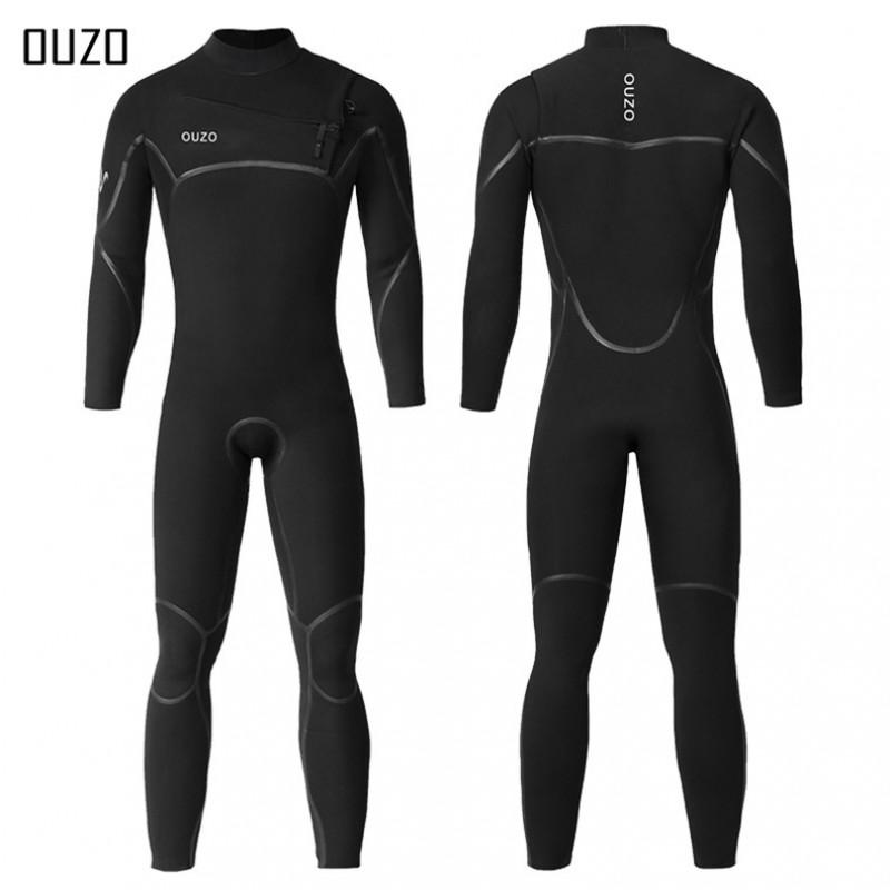 Mens 4/3mm Full Wetsuit Surfing Diving Swimming Warmth Stretch Neoprene Rash Guard