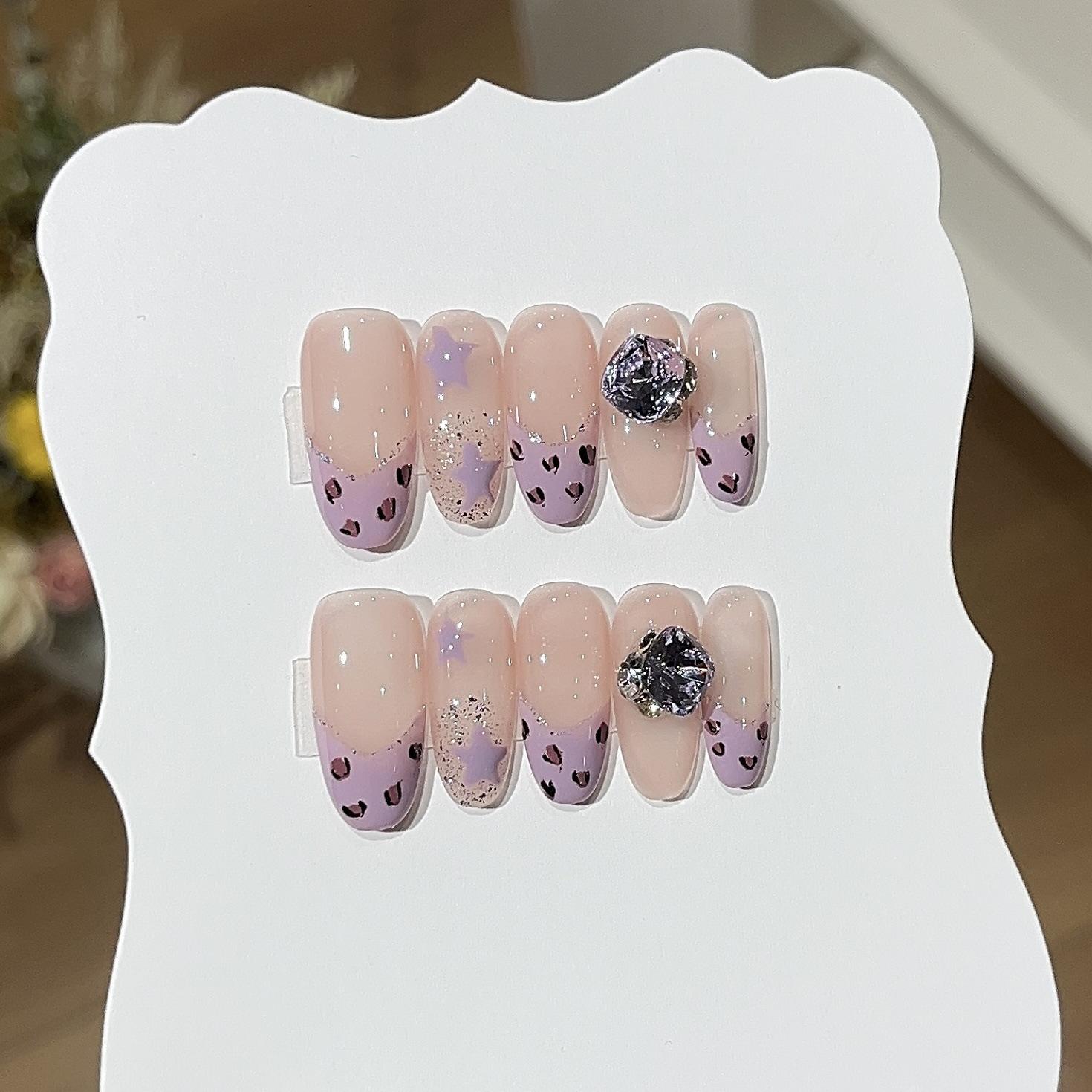 

Леопардовый принт, маленький, фиолетовый, милый, сладкий и пряный, расписанный вручную, таро, фиолетовый, леопардовый принт, французский, тонкий, яркий, ворсовый, дрель, одежда, доспехи L