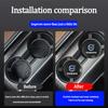 2Pcs Carbon Fiber Leather Coaster Car Water Cup Anti-slip Pad Mat Auto Interior For Volvo V50 XC90 V40 XC40 XC60 V60 AWD S80 C30