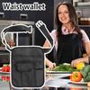 Tool Waist Bag Medical Staff Universal Multi Pocket Work Pocket Storage Hip Pouch for Waitress Apron  for Bars Cafes 1-5pcs