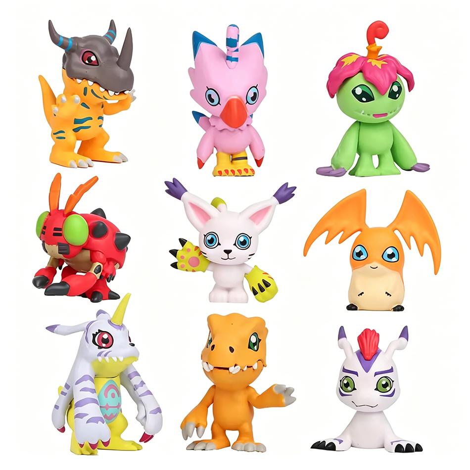 

9 шт. Аниме Фигурки Действия Digimon Модель ПВХ Коллекция Украшения Статуэтки Куклы Подарок на День Рождения Премиальные Товары в Наличии
