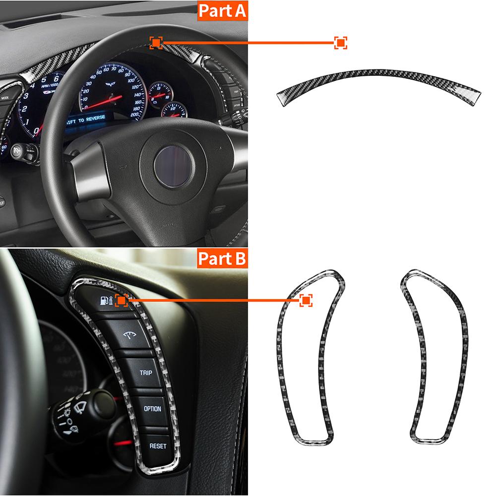 Echte Kohlefaser Auto Armaturenbrett Panel Abdeckung Zierleiste Für 2005-13 Chevrolet Corvette C6