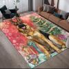 Christmas dog Home Sofa Decoration for Living Room & Bedroom, Non‑Slip Play Flannel Floor Mat for Game Room