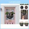 Elegant Round Welcome Door Hanging Decor With Removable Accessories For Year-round Use