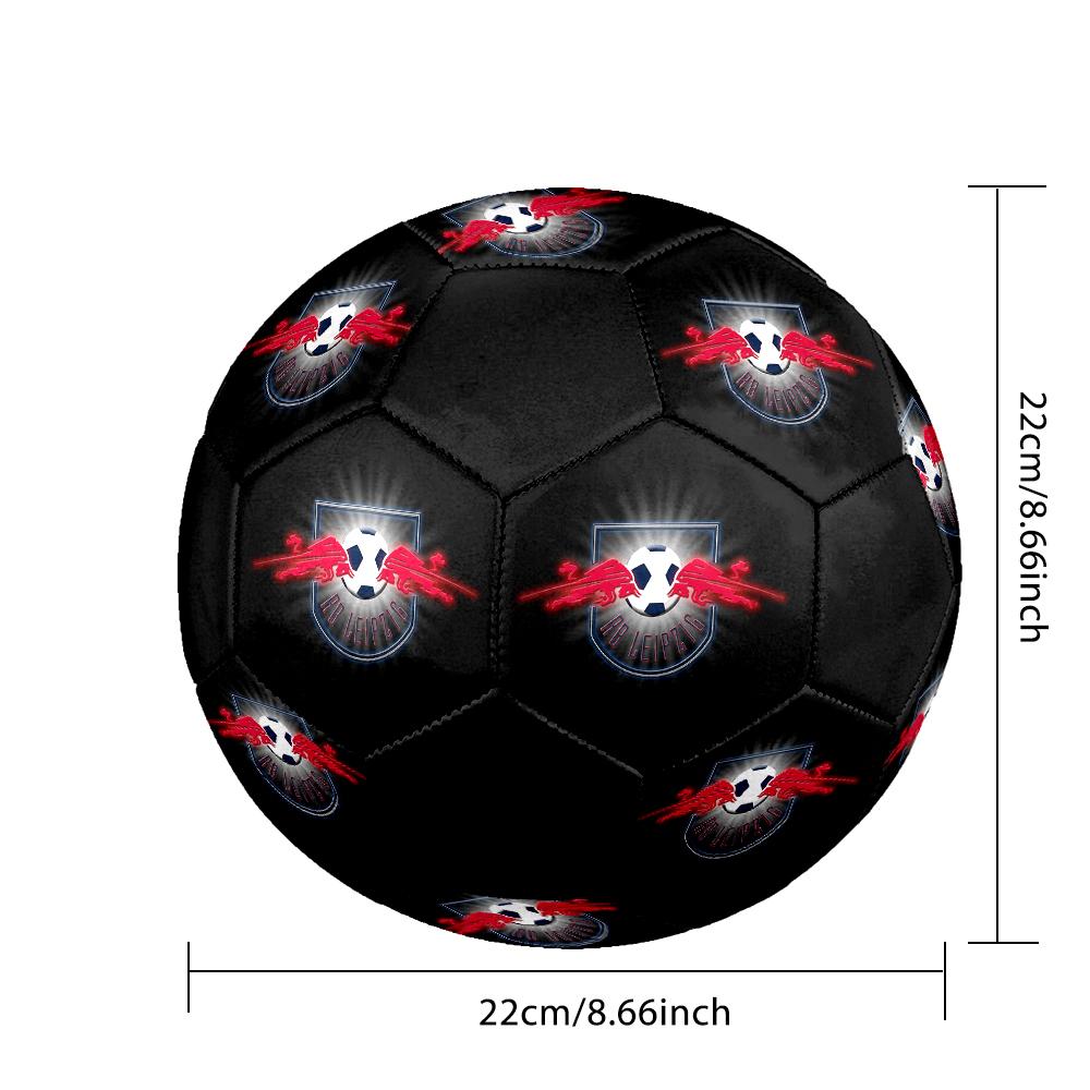 RB Leipzig Fußball, bunt, für alle Altersgruppen geeignet, maschinengenäht, PVC-Material, Wettkampfqualität, langlebig und hoher Rückprall