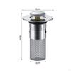 Bathroom Sink Bound Stopper, Push Type Basin Drain , Multipurpose for Restroom
