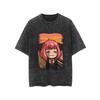 Anime SPY×FAMILY Anya Yor Loid Forger Peripherals Graphic Print T-shirt Men Women O-neck Cotton Retro Washed Summer New Tee Loose Casual Oversized Top