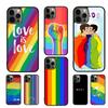 LGBT Same Love Rainbow Flag Phone Case For IPhone 18 17 Air 16 15 14 11 12 13 Pro MAX Plus Coque Cover Shell
