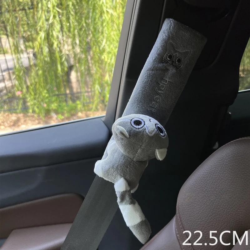 Adorable Personalized Cartoon Animal Car Seatbelt Cover Prevent Strangulation Automotive Interior Auto Shoulder Strap Protector Pad