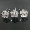 5Pcs Fashion Metal Pearl Flower Hairpin Stick Headwear U-shaped Rhinestone Hair Clip Headdress Bridal Hairpin Wedding