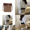 Fashionable Woven Street Style Crossbody Bag With Phone Pocket In Black Or Brown