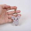Handmade Chinese Zodiac Keychain Knitting Mini Size Monkey Keychain Creative Weaving Custom Design Animal Crochet Keychain