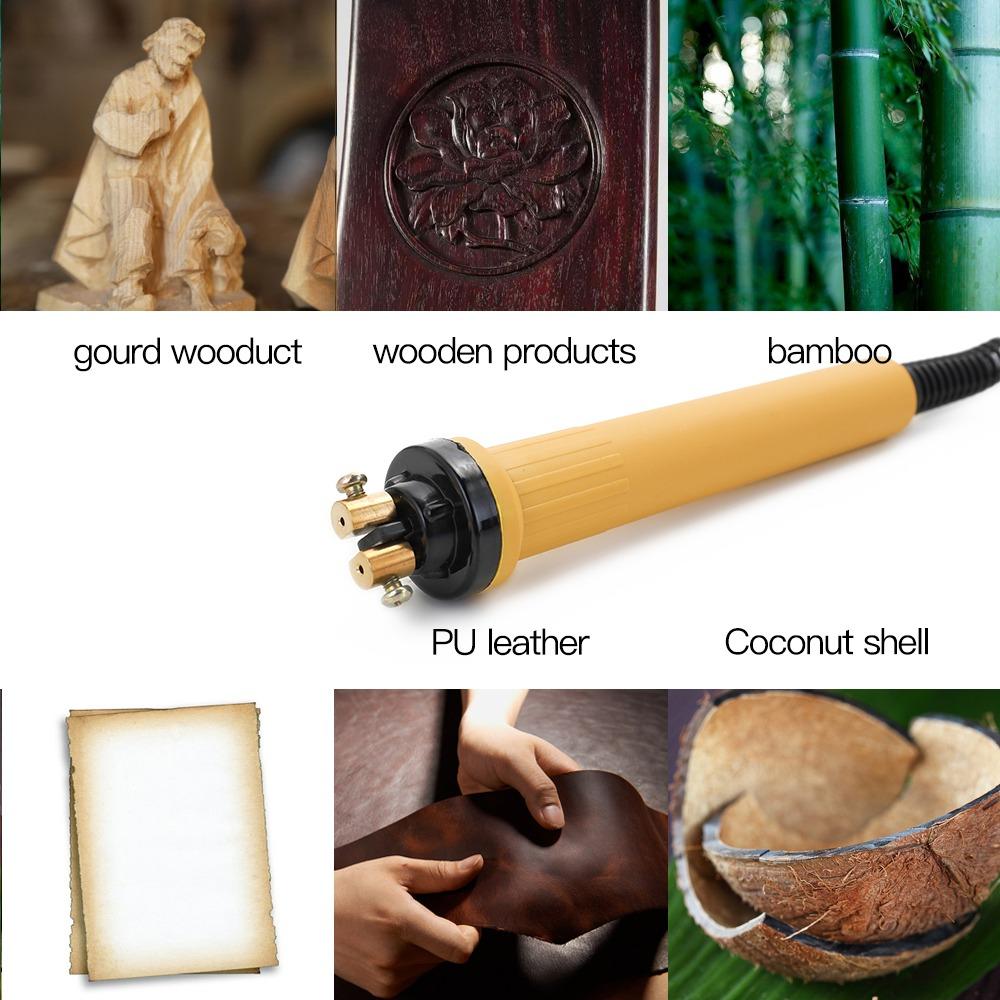 Anti-slip Grip Electric Soldering Iron Lightweight Pyrography Tool For Woodworking