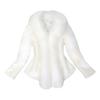 Women's Fuzzy Winter Coat Faux Fur Trim Warm Jacket Open
