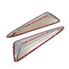 2pcs/set  ABS Chrome Exterior Front Bumper Side Grille Cover Trim For Toyota C-HR CHR 2016-2017 2018 Car Styling