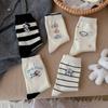 White Cartoon Socks Socks Spring Cotton Striped Stack Socks Cute Puppy Polka Dot Stockings