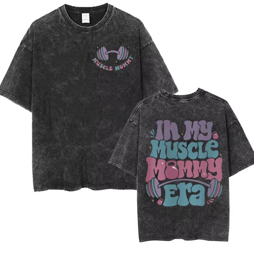 Everything Hurts and I’m Hungry Funny T Shirts Men Women Vintage Washed Muscle Mommy Gym T-Shirt Daily Wear Cool Top
