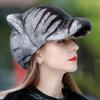 Whole Mink Hat for Women Winter Korean Cute Girls Versatile Fur Warm Cat's Ears (Steamed Cat-ear Shaped Bread) Fur Hat