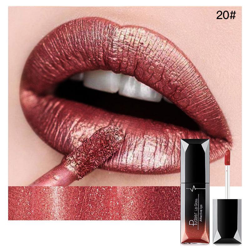 Pudaier Long Lasting Liquid Lipstick Waterproof Matte Velvet Lip Gloss Make Up