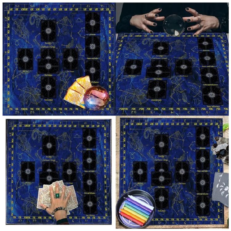 Lesekarten Astrologie Tischdecke Tarots Divinationen Tischdecke Altartuch Divinations Brettspiel Zubehör
