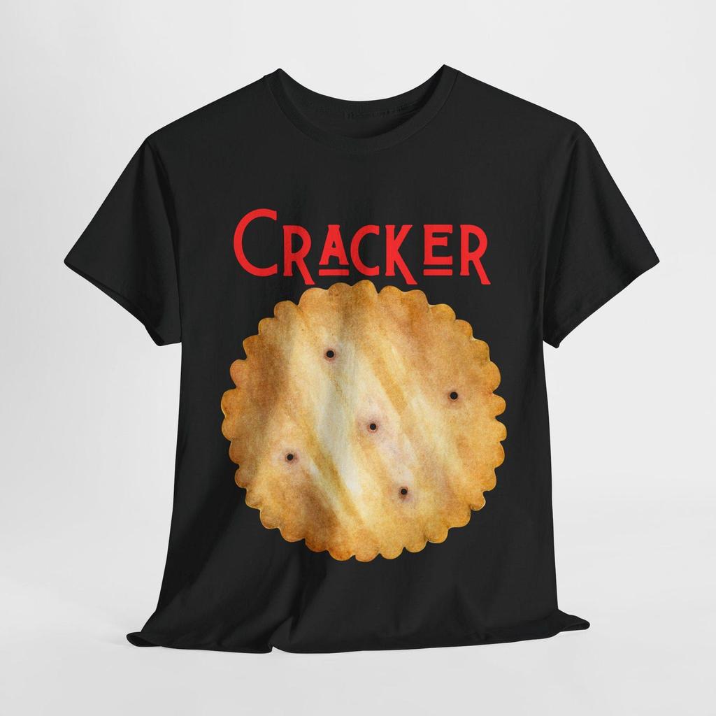 Funny Cracker Graphic Tee, Quirky Food Shirt, Unisex Casual Top, Perfect Gift for Foodies, Summer Festival Wear, Unique Birthday Gift