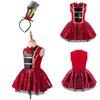 Circus Director Costume for Girls Ballet Dance Sequins Dress for Halloween Christmas Carnival Costume