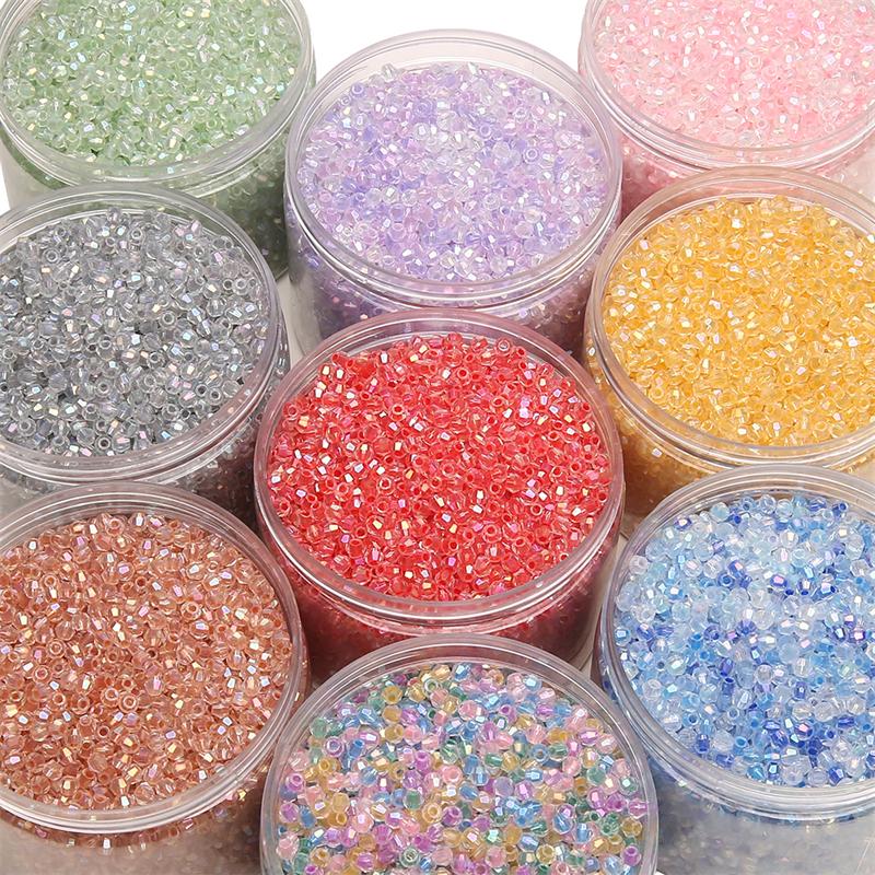 135 Stück Glasperlen, Charm-Anhänger, illusionäre Form, tschechische Perlen, Saatperlen, Abstandsperlen für die Schmuckherstellung, Zubehör