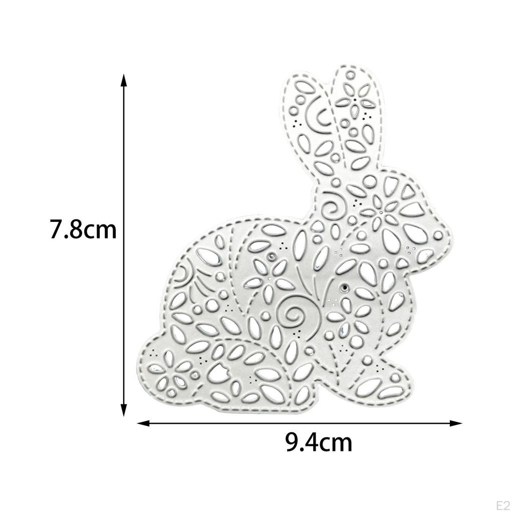 Easter Bunny Cutting Dies Rabbit Die Cuts Embossing Tool for Card Making Supplies, Photo