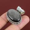 Silver Sheen Obsidian Pendant Genuine Gemstone Pendant Very Pretty Vintage Jewelry 925 Sterling Silver Pendant Handmade Pendant Gift For Her